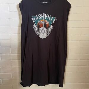 Maurices Charcoal Gray T-shirt Dress